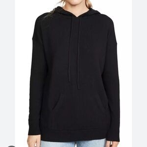 Nili Lotan Black 100% Cashmere Hooded Selma Sweater